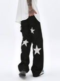 Embroidery Star Baggy Jeans