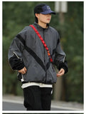 Striped Windbreaker Jacket
