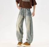 Vintage Streetwear Trendy Gradient Washed Jeans