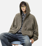 Lazy Style Oversized Mohair Blend Jacket