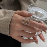 Silver Daisy Creative Vintage Ring