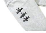 Retro Graphic Fingers Printed Hoodie