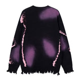 Essential Distressed Letter Graphic Knitted Sweater