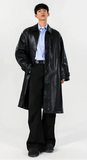 Trendy Stylish Windproof PU Leather Coat