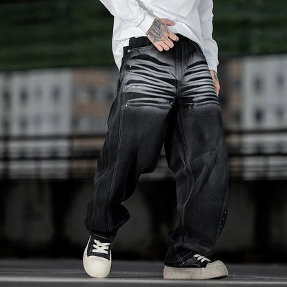 Trendy American Style High Street Graffiti Jeans