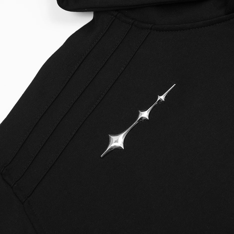 Loose Stellar Cross Hoodie