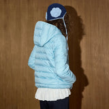 Ultra Warm Reversible Down Hooded Puffer Jacket