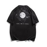 Geometric Print Techwear Punk Style T-Shirt