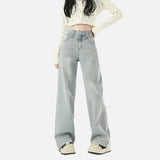 Streetwear Lightweight Wide Leg Denim Jeans