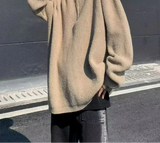 Y2K Cozy Knitted Half Zipper Hooded Knitwear Sweater
