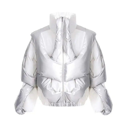 Thick Asymmetric Windproof Jacket