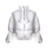 Thick Asymmetric Windproof Jacket