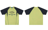 Y2K Graphic Patchwork Racing Oversized Cotton T-Shirt