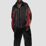 High Street American Patchwork Leather Jacket
