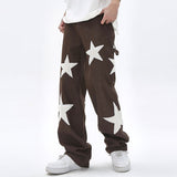 Embroidery Star Baggy Jeans