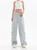 Light Blue Cargo Jeans