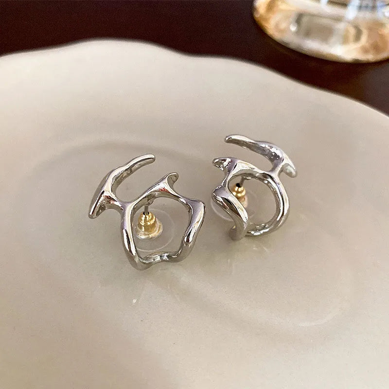 Front view of the Y2K Neo Glam Earrings 