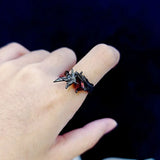 Deep Space Love Crow Ring