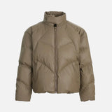 Durable High Street Spliced PU Leather Jacket