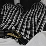 Autumn Plaid Striped Casual Straight Leg Pants