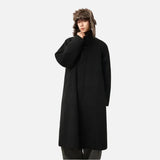 Fashionably Warm Padded Mid-Length Trench Coat