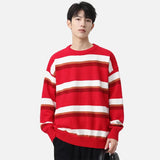Winter Cozy Hip Hop Striped Knit Sweater
