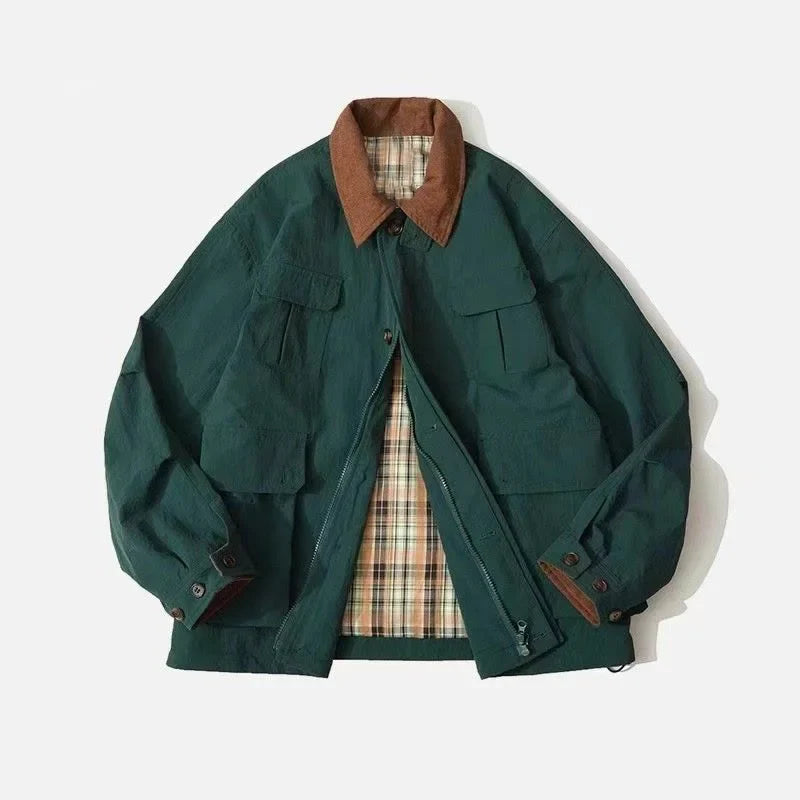 Men Classic Trendy Loose Retro Jacket