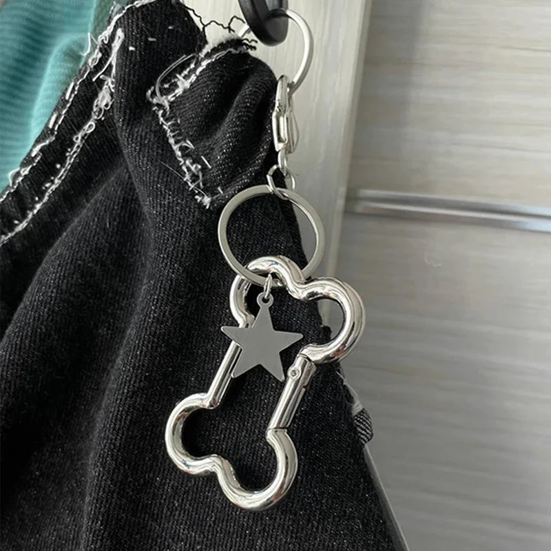 Front view of the Bone Star Keychains
