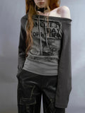 Grunge Y2K Graphic Print T-Shirt