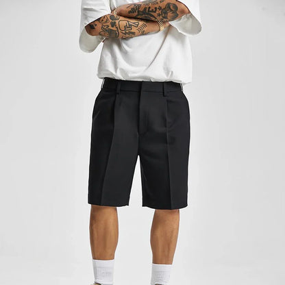 Cool Black Summer Chic Solid Short