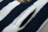 Vintage Striped Fleece Jacket