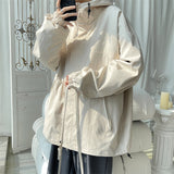 Hooded Windbreaker Loose Jacket