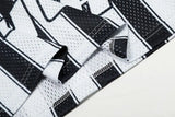 Retro Mesh Soccer Jersey Graphic Sport T-Shirt