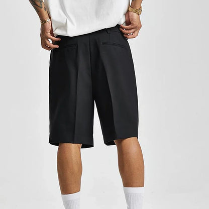 Cool Black Summer Chic Solid Short