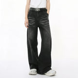 Streetwear Distressed Loose Fit Wide Leg Jeans