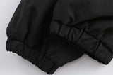 Black Zip-up Denim Jacket