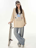 Vintage Embroidery Patch Letter T-Shirt