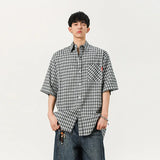 Men's Cool Stylish Plaid Short Sleeve Shirt