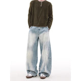 Premium Y2K Blue Oversize Hip Hop Boyfriend Jeans