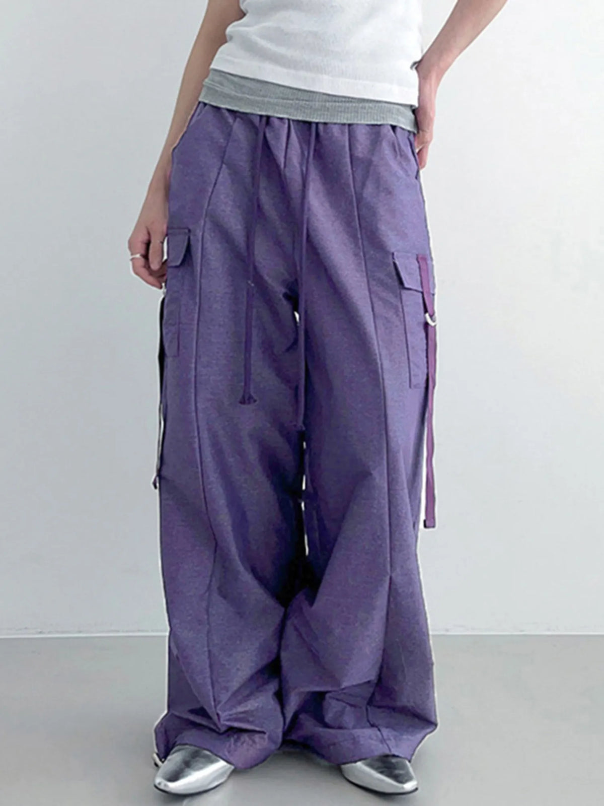 Baggy Purple Cargo Pants