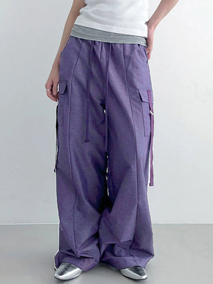Baggy Purple Cargo Pants