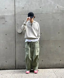 Retro Loose Washed Casual Tooling Pants