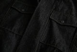 Streetwear Spliced Fake Two Pieces Denim Jacket
