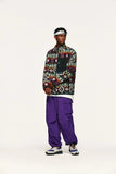 Ethnic Printing Sherpa Jacket