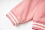 Quilted Stand Collar Letter Patch Varsity Jacket