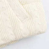 Y2K High-Quality Zipper Puffer Knitted Vest