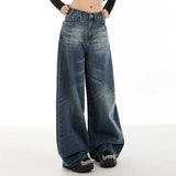 Flattering Retro Baggy Straight Leg Jeans