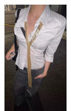 Y2K Stripes and Style Shirt