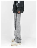 Versatile Acid-Wash Flared Denim Jeans