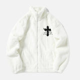 Winter Hip Hop Printted Faux Fur Parkas Jacket